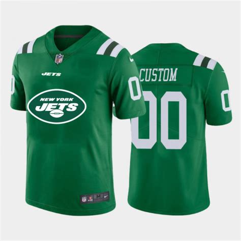 Men’s New York Jets ACTIVE PLAYER Custom Green 2020 Team Big Logo ...