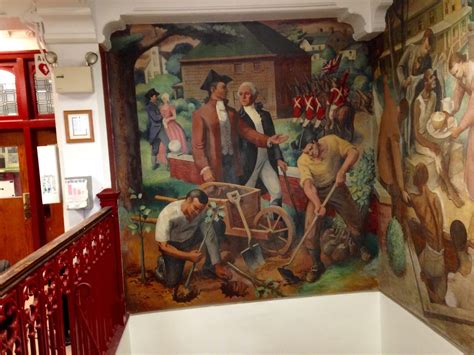 travels: 1938 WPA Murals, Flushing High School, Flushing,Queens. New York, New York