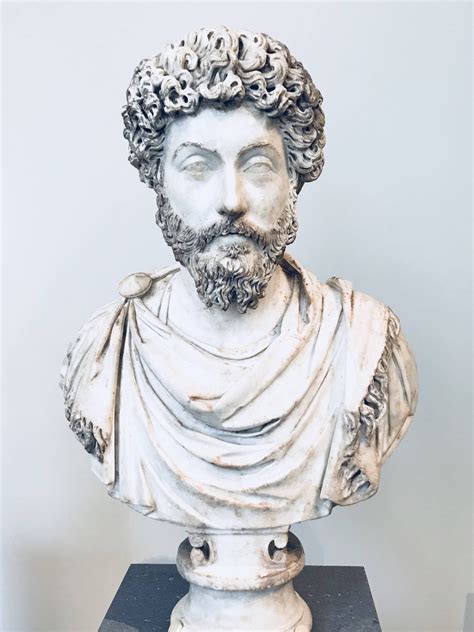 Marcus Aurelius: A picture of his bust, from the Metropolitan Museum of ...