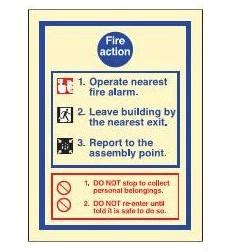 Simple fire action notice Fig12: Fire door keep shut notice | Download ...