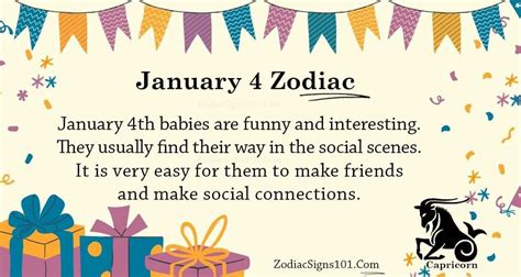 January 4 Zodiac Is Capricorn, Birthdays And Horoscope - ZodiacSigns101