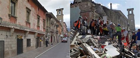 Photos of Italian Towns Before and After Deadly Earthquake - ABC News