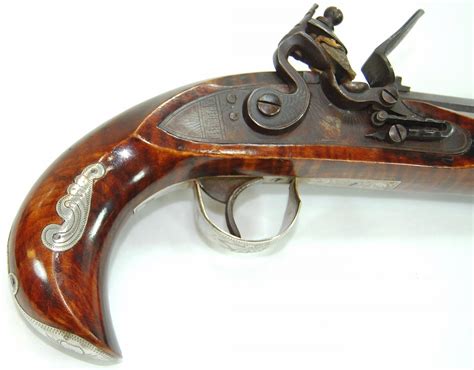 Kentucky Flintlock Pistol, Marked "lf" Leroy Fleenor? Modern .38 Cal 914