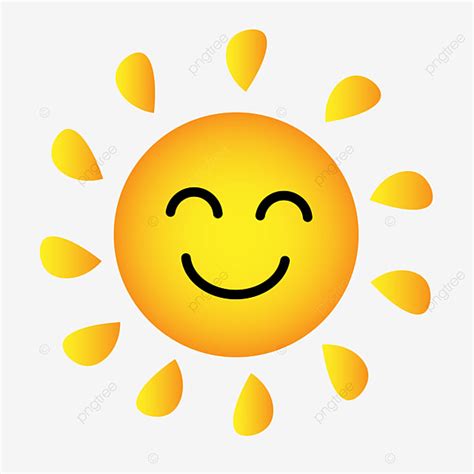 Sunny Weather Clipart Hd PNG, Sun Cartoon Illust Sunny Weather, Sun ...