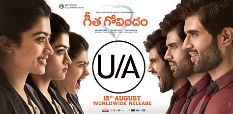 Geetha Govindam Movie Censored With UA Certificate HD Poster - Social News XYZ