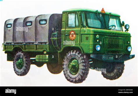 GAZ-66, off-road military truck, Russia, 1964 Stock Photo - Alamy