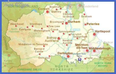 Durham Map Tourist Attractions - ToursMaps.com