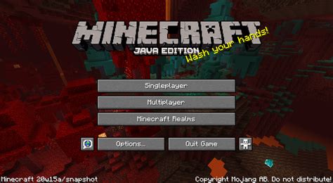 The new Nether Update title screen looks sexy. : r/Minecraft