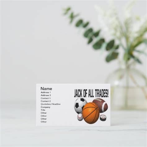 Jack Of All Trades Business Card | Zazzle