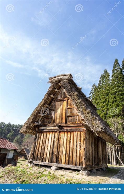 Japanese Gassho-style Houses in Shirakawa-go Traditional Village Stock Image - Image of gifu ...