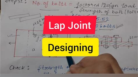 Designing Of Lap Joint | Bolted Connection | Design Of Steel Structures - YouTube