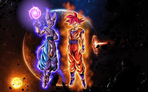 Beerus vs Goku Wallpaper : r/DragonballLegends