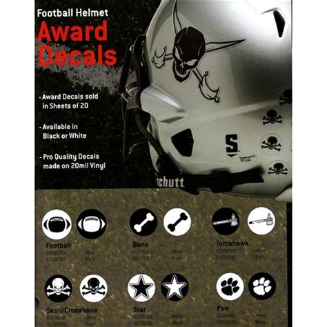 Helmet Award Stickers