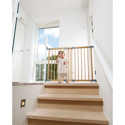 BabyDan Wooden Super Flexi Fit Baby Safety Gate | Baby gate for stairs, Baby safety, Baby gates