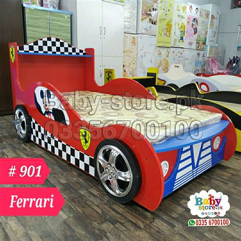 Red Car Bed For Kids With Lightning All Over Pakistan At Best | atelier ...