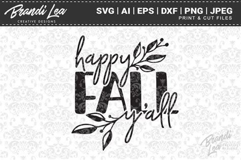 Happy Fall Y'all SVG Cutting Files