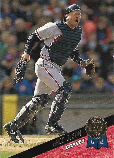 Greg Olson 1993 Leaf #357 Atlanta Braves Baseball Card