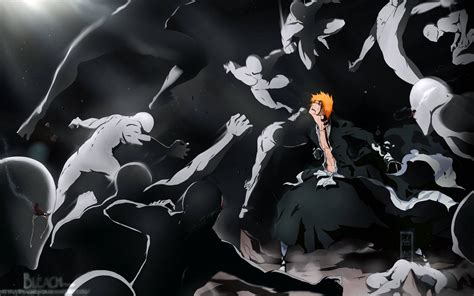 Download Bleach Anime Ichigo Vs Asauchi Wallpaper | Wallpapers.com