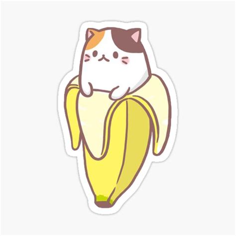 Banana Cat Stickers | Redbubble