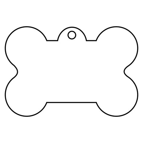 Dog Bone Tag Template | Dog Template, Dog tags, Printable tags template