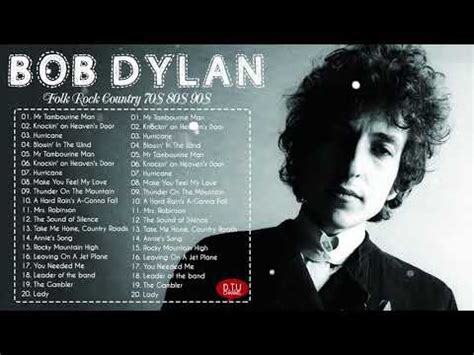 Bob Dylan Greatest Hits - Best Songs of Bob Dylan (HQ) - Bob Dylan Folk Songs - YouTube