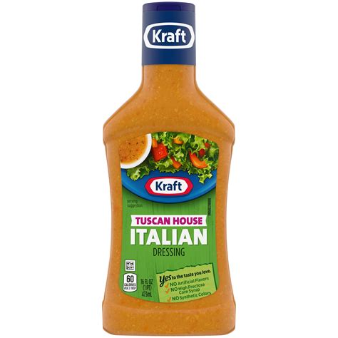 Kraft Tuscan House Italian Salad Dressing, 16 fl oz Bottle - Walmart.com - Walmart.com