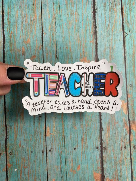 Teacher Sticker Thank a Teacher Teacher Gift Teacher | Etsy