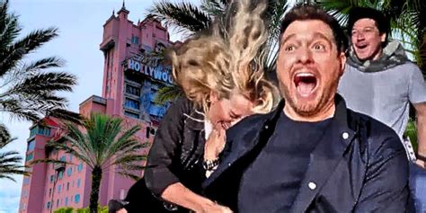 Singer Michael Buble and His Wife Have a Hair-Raising Experience at Disney's Hollywood Studios ...