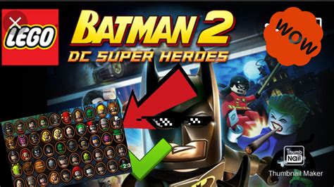 Full Character Roster In Lego Batman 2! - YouTube