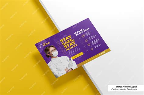 Premium PSD | Creative landscape flyer mockup