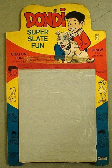 1960'S DONDI COMIC STRIP SUPER SLATE FUN DRAWING GUS EDSON IRWIN HASEN ART | #2074709061