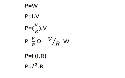 ELECTRÓNICA: LEY DE WATT