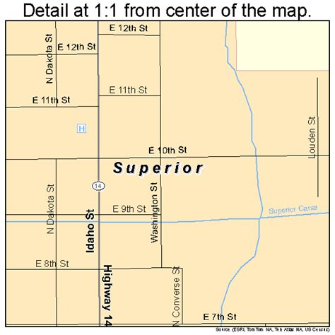 Superior Nebraska Street Map 3147815