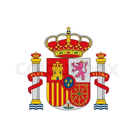 Spanish shield isolated coat of arm of Spain icon | Stock vector ...