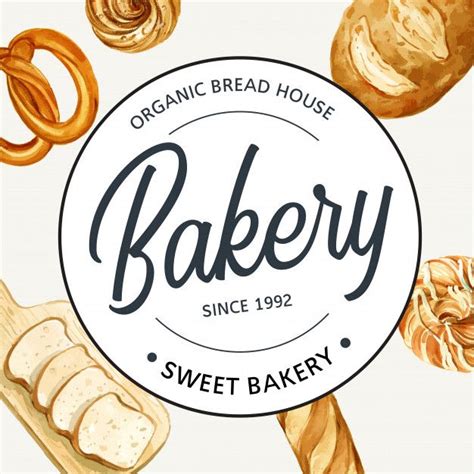 Free Vector | Logo symbol bakery template. | Design de logotipo da padaria, Logo padaria ...