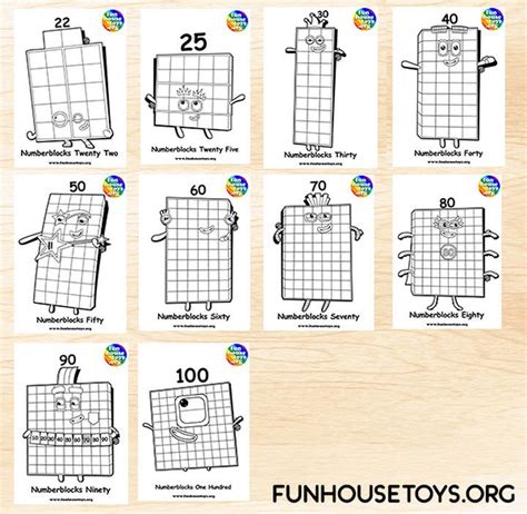 FUN HOUSE TOYS | Numberblocks | Kids printable coloring pages, Coloring pages, Coloring for kids