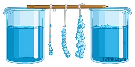 Growing Sugar Crystals Experiment Diagram Science Secondary Illustration