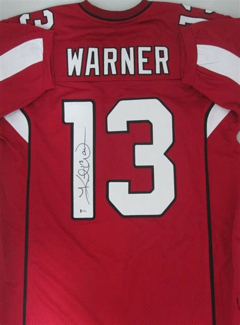 Kurt Warner Autographed Signed Cardinals Custom Jersey Auto - HOF 2017 ...