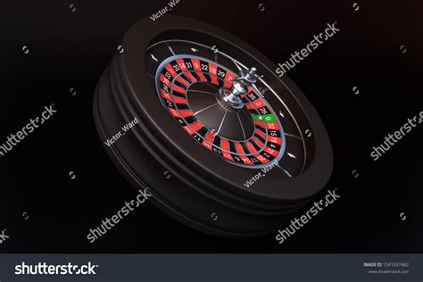 Casino Roulette Wheel Isolated On White Stock Illustration 1541037482 ...