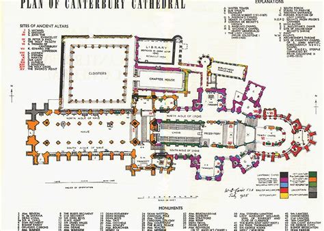 canterbury cathedral floor plan | Plan of Canterbury Cathedral | Architecture | Pinterest | Plan ...