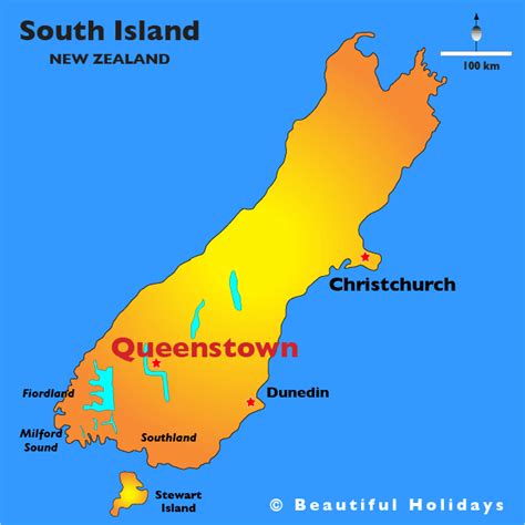 Map Of Queenstown New Zealand - TravelsFinders.Com