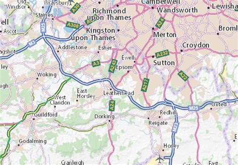 MICHELIN Ashtead map - ViaMichelin