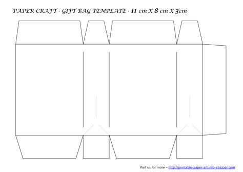 Printable Paper Bag Template | Fun paper bag, Printable paper, Gift bag templates