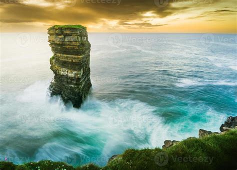 Dun Briste Sea stack Downpatrick Head Wild Atlantic Way Ireland ...