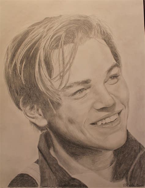 Titanic Leo DiCaprio aka Jack Dawson drawing by OvertonArtwork