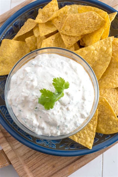 Queso Fresco Dip with Sour Cream | Kitchen Gidget