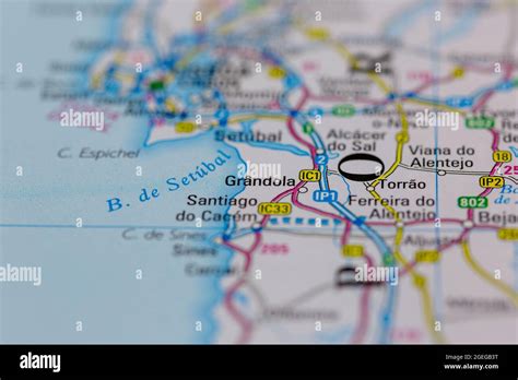 Map of grandola hi-res stock photography and images - Alamy