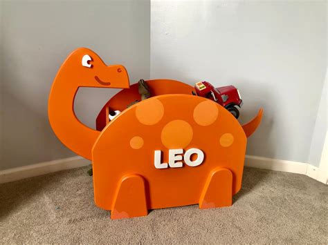 Handmade Dinosaur Toy Box Unique Boys Toy Storage Kids Room | Etsy