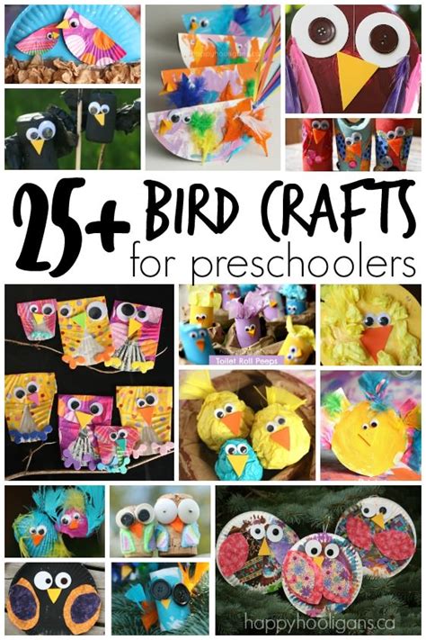 25+ Easy Bird Crafts for Preschoolers - Happy Hooligans