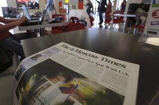 The Moscow Times, noted for its English coverage of Russia, is declared ...